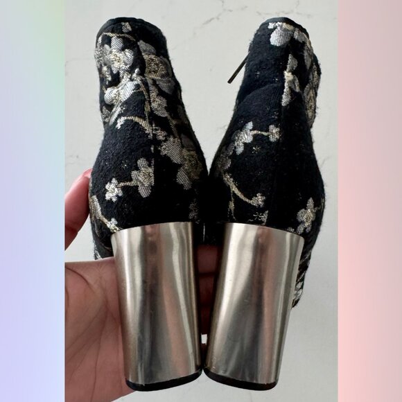 Sol Sana Floral Aluminum Heeled Boots – Size 38 - Picture 7 of 7